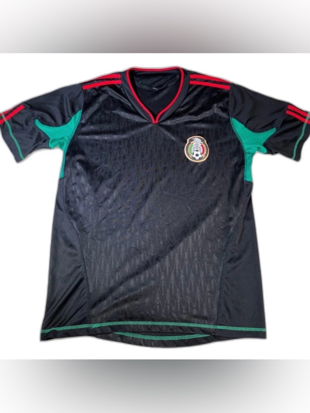 Mexico Federacion team futbol soccer jersey black